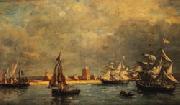 Eugene Boudin The Port of Camaret